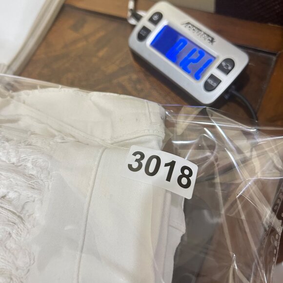 Frame Denim‎ Womens 27 White Le Skinny De Jeanne Distressed Skinny Jeans - Picture 11 of 12